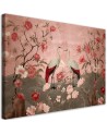 Obrazy ścienne do sypialni - Kwiaty i ptaki Chinoiserie | FEEBY