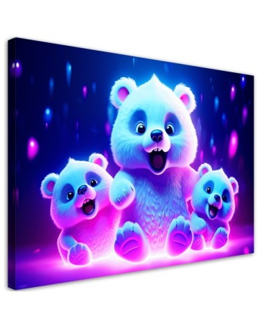Children's AI Canvas paintings - Adorable polar bear | FEEBY