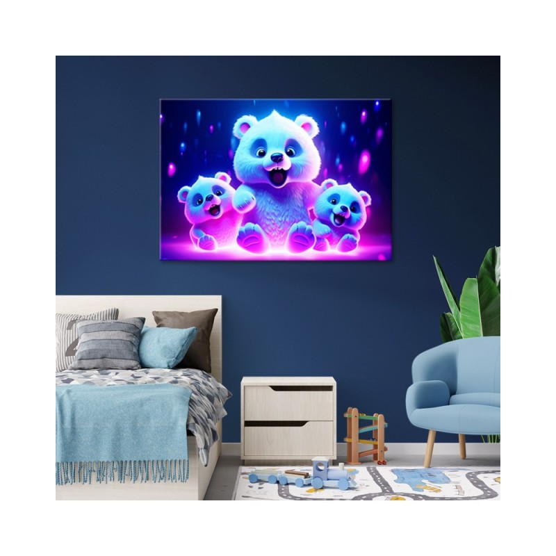 Bild auf Leinwand - Niedlicher Baby-Eisbär | Feeby