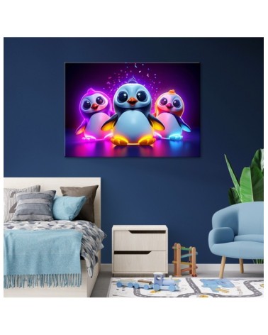 Leinwandbild - Nenon Pinguine Cartoon | Feeby