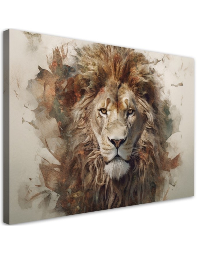 Leinwanddruck - Löwe Tier Afrika | Feeby