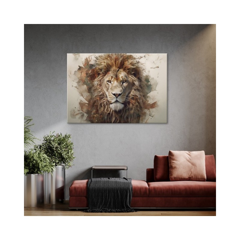 Leinwanddruck - Löwe Tier Afrika | Feeby