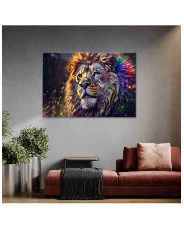 Bild auf Leinwand - Löwe Tier Abstraktion | Feeby