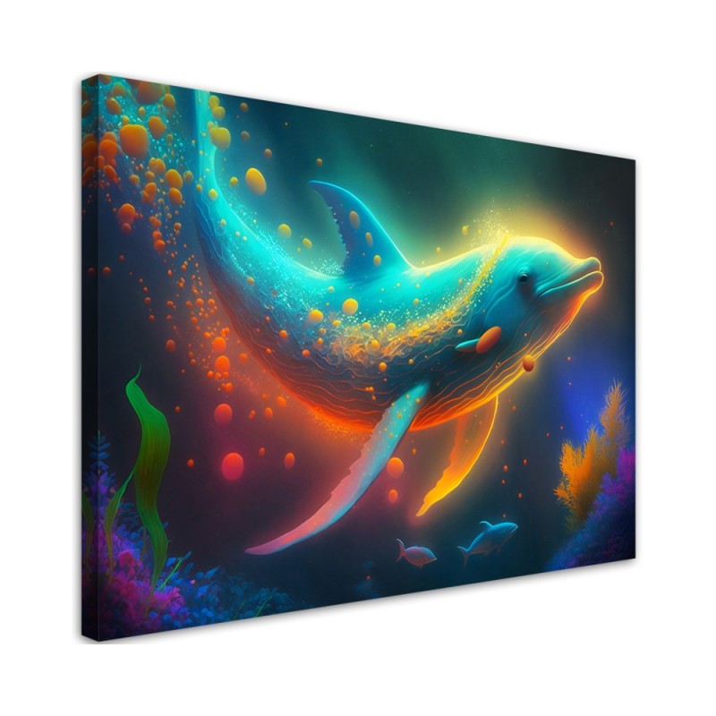 Modernes Wandbild - Neon-Wal Abstraktion | Feeby