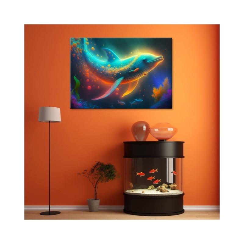 Modernes Wandbild - Neon-Wal Abstraktion | Feeby