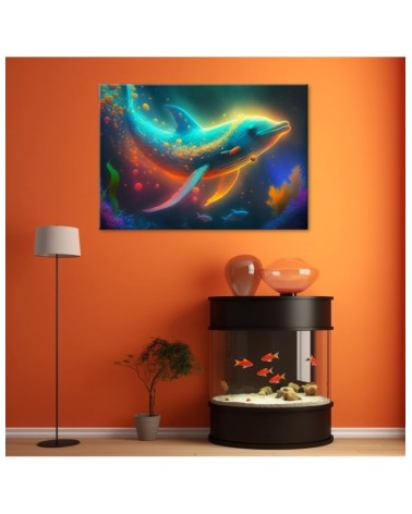 Modernes Wandbild - Neon-Wal Abstraktion | Feeby