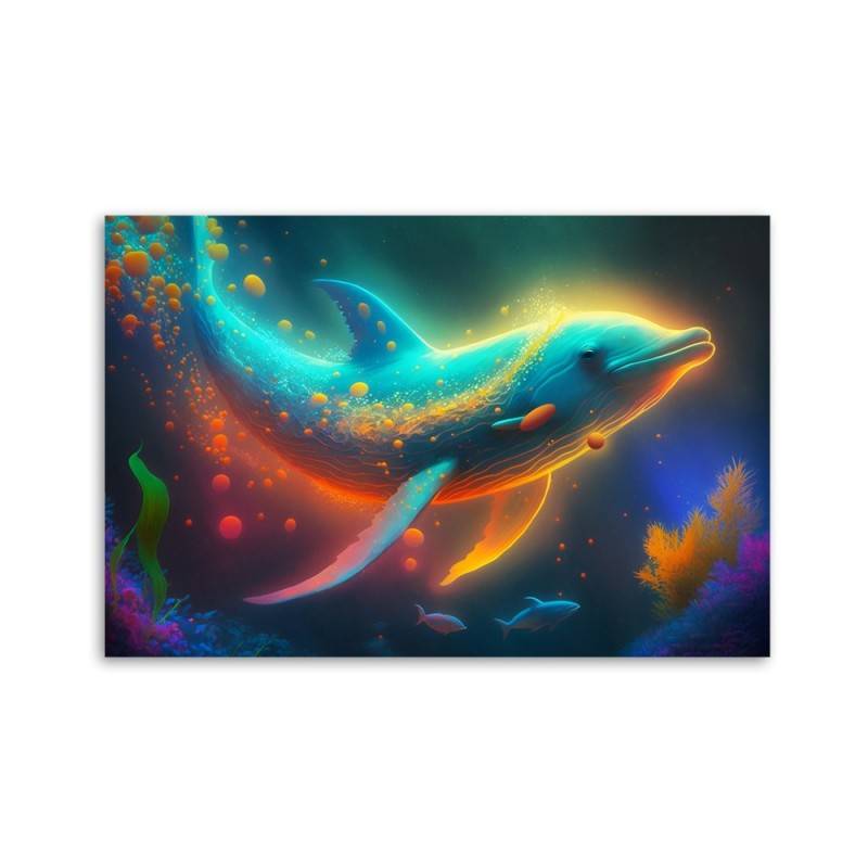 Modernes Wandbild - Neon-Wal Abstraktion | Feeby