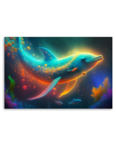 Modernes Wandbild - Neon-Wal Abstraktion | Feeby