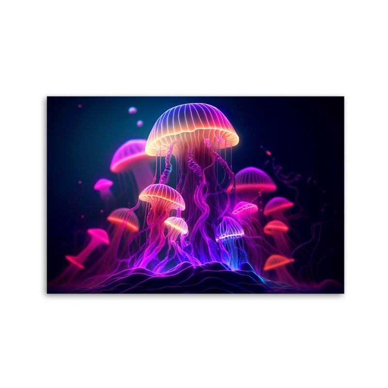 Bild auf Leinwand - Neon-Abstraktion | Feeby