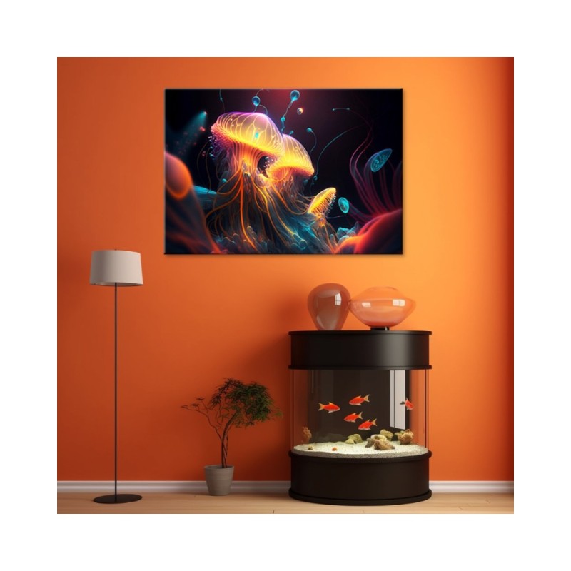 Leinwandbild - Bunte Meeresabstraktion | Feeby