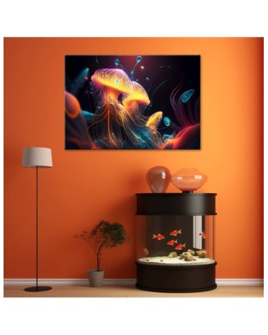 Leinwandbild - Bunte Meeresabstraktion | Feeby