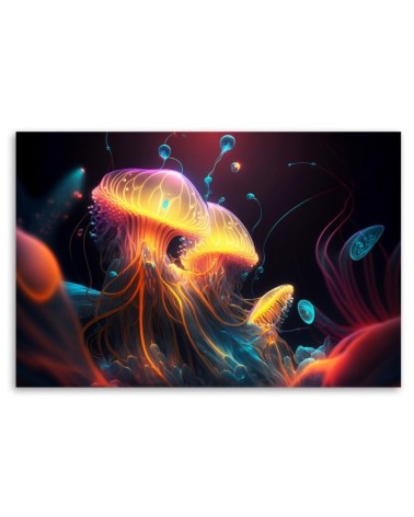 Leinwandbild - Bunte Meeresabstraktion | Feeby