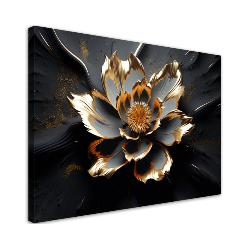 Leinwandbild - 3D Abstrakte Glamour-Blume | Feeby