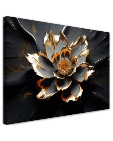 Leinwandbild - 3D Abstrakte Glamour-Blume | Feeby