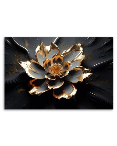 Leinwandbild - 3D Abstrakte Glamour-Blume | Feeby