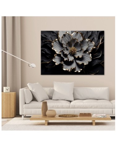 Leinwandbild modern - Abstrakte Lotosblume Glamour AI | Feeby