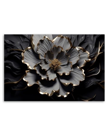 Leinwandbild modern - Abstrakte Lotosblume Glamour AI | Feeby
