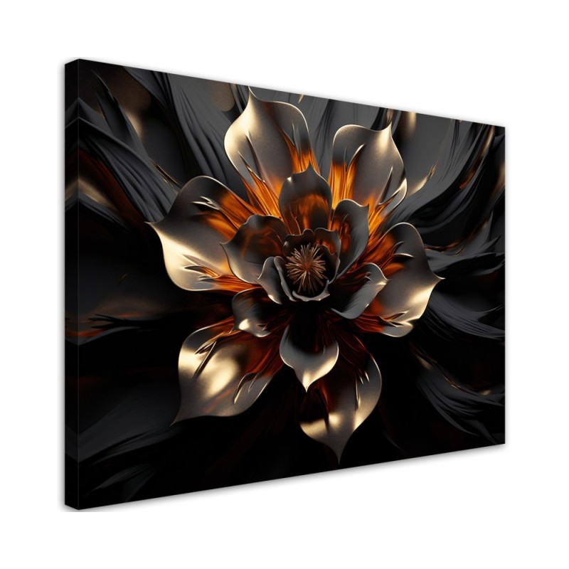 Leinwandbild - 3D Lotusblume abstrakt | Feeby