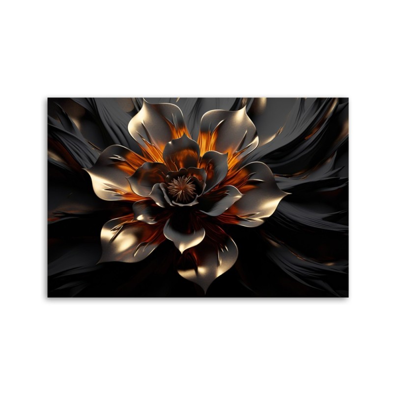 Leinwandbild - 3D Lotusblume abstrakt | Feeby