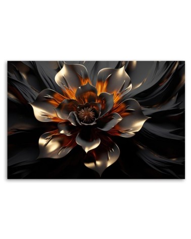 Leinwandbild - 3D Lotusblume abstrakt | Feeby