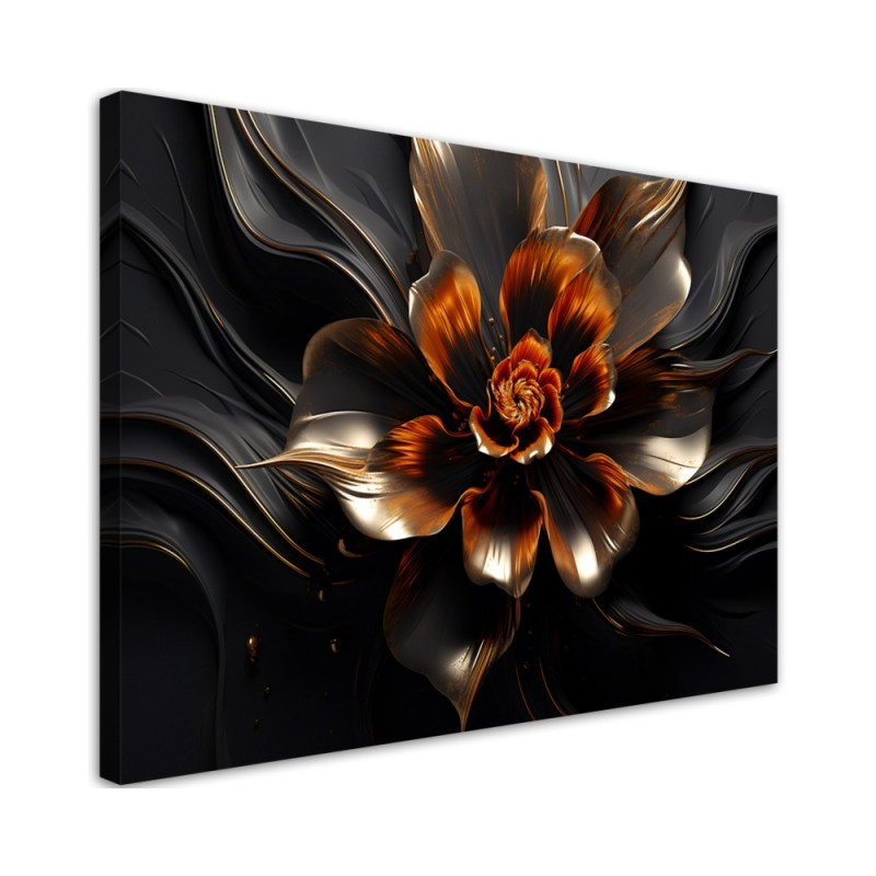 Leinwanddruck - Lotusblume glamourös AI | Feeby