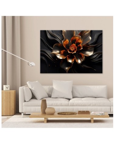 Leinwanddruck - Lotusblume glamourös AI | Feeby