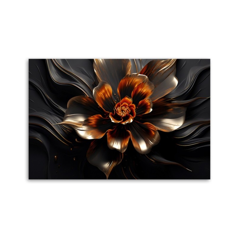 Leinwanddruck - Lotusblume glamourös AI | Feeby