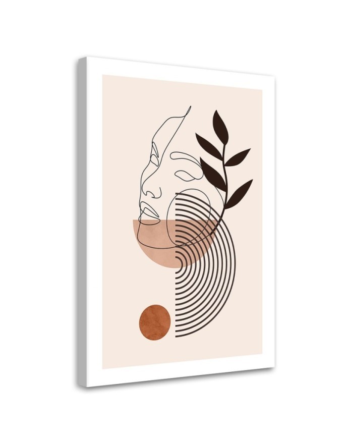 Bild auf Leinwand - Gesicht einer Boho-Frau | Feeby