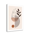 Obraz na scianę do sypialni - Boho twarz kobiety linie