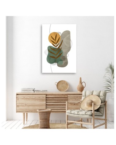 Leinwandbild - Botanische Boho-Formen | Feeby