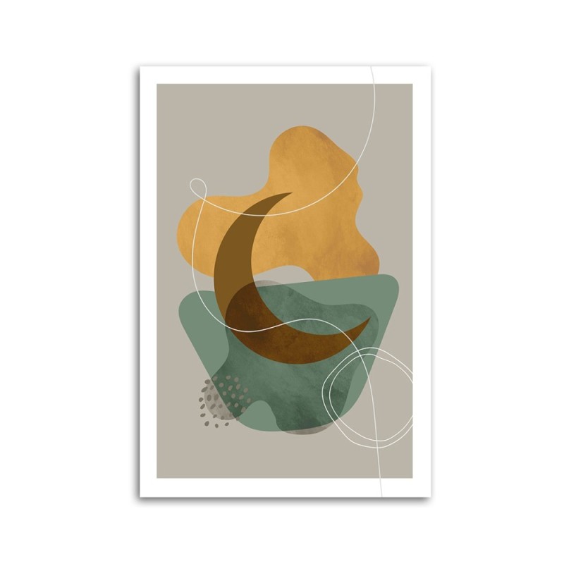 Modernes Wandbild - Mondstrahl boho | Feeby