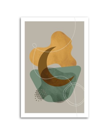 Modernes Wandbild - Mondstrahl boho | Feeby