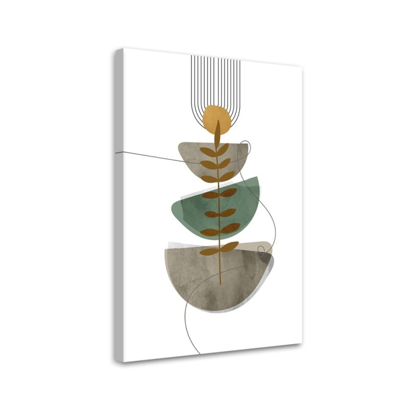 Bild auf Leinwand - Geometrische Abstraktion boho | Feeby