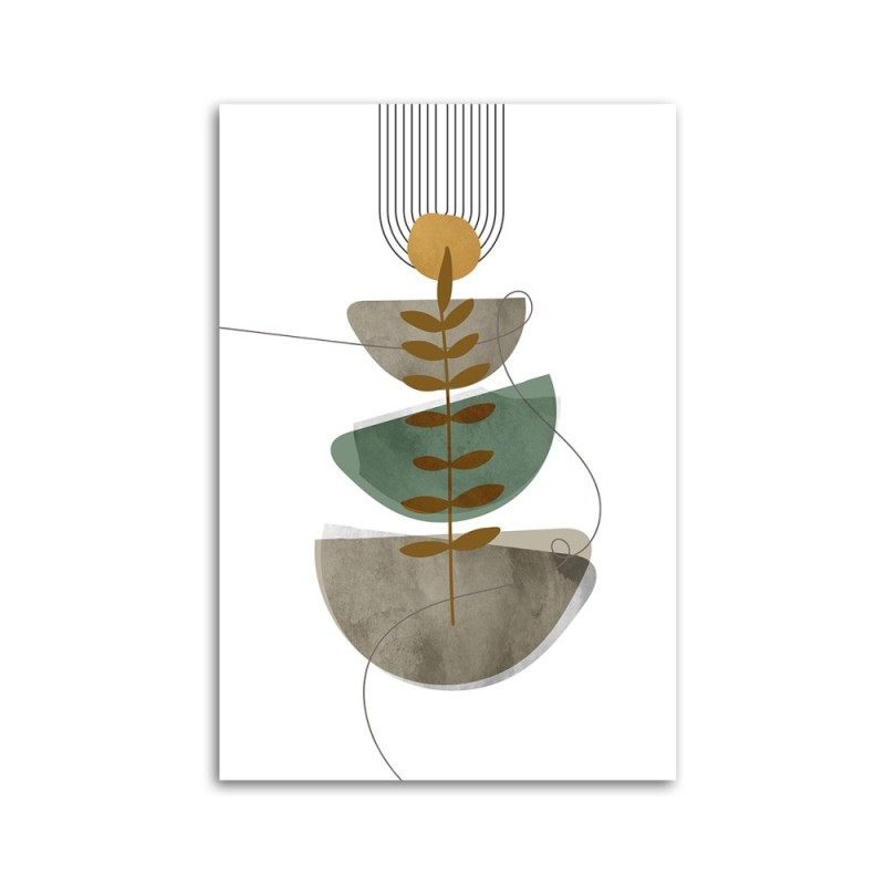 Bild auf Leinwand - Geometrische Abstraktion boho | Feeby