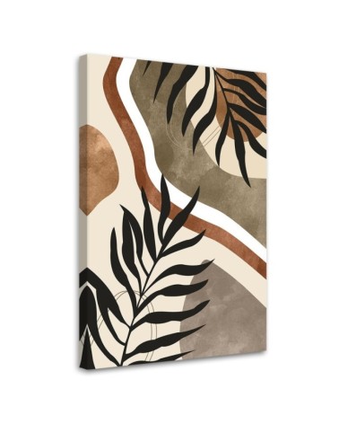 Leinwanddruck - Boho-Blätter und -Zweige | Feeby