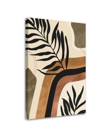 Bild auf Leinwand - Blätter und Zweige im Boho-Stil | Feeby