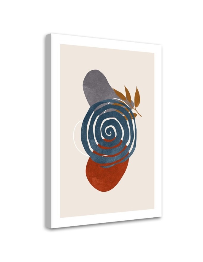 Bild auf Leinwand - Geometrische Kreise und Boho-Formen | Feeby