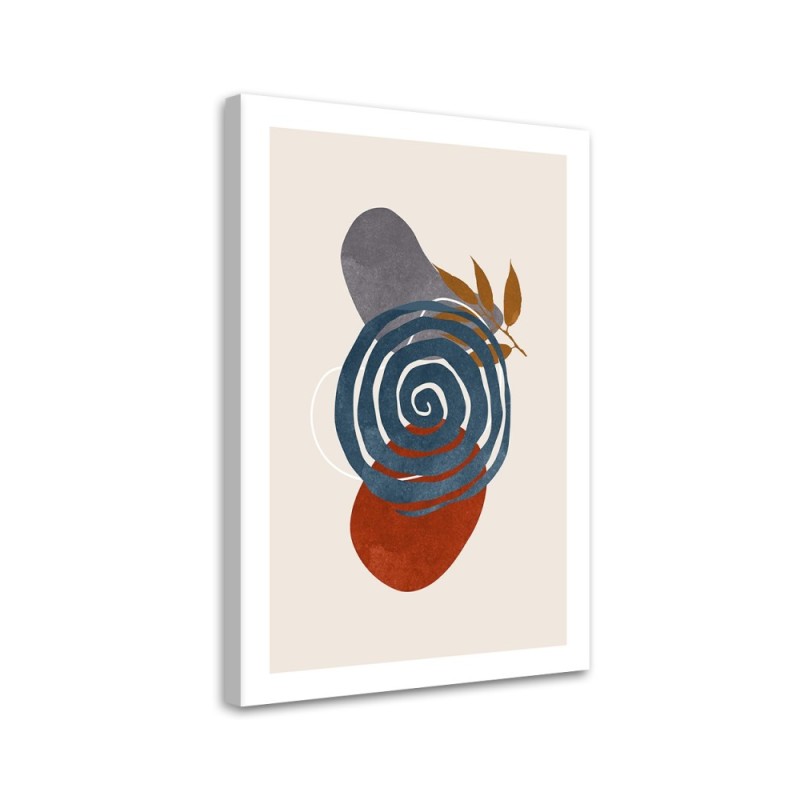 Bild auf Leinwand - Geometrische Kreise und Boho-Formen | Feeby