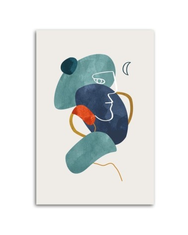 Obraz boho do salonu na płótnie - Abstrakcja geometryczna