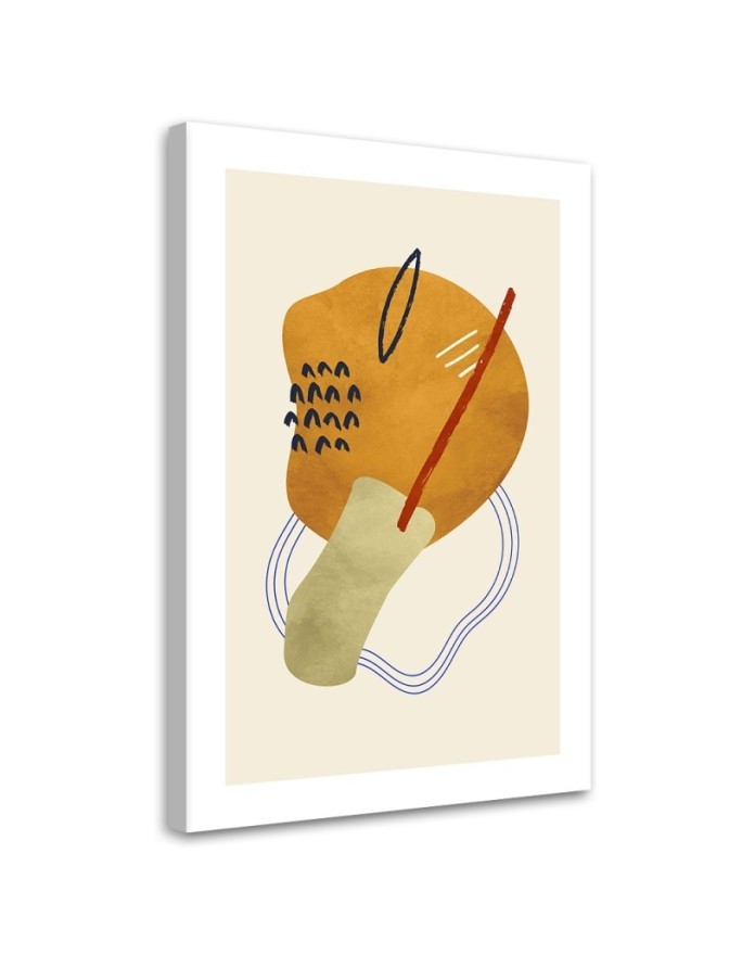 Modernes Wandbild - Konturen und Boho-Formen | Feeby