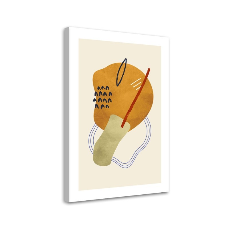 Modernes Wandbild - Konturen und Boho-Formen | Feeby