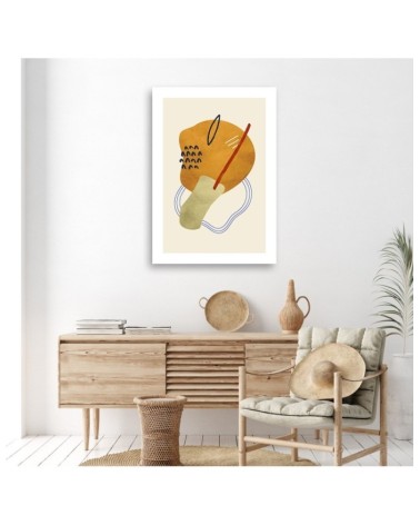 Modernes Wandbild - Konturen und Boho-Formen | Feeby