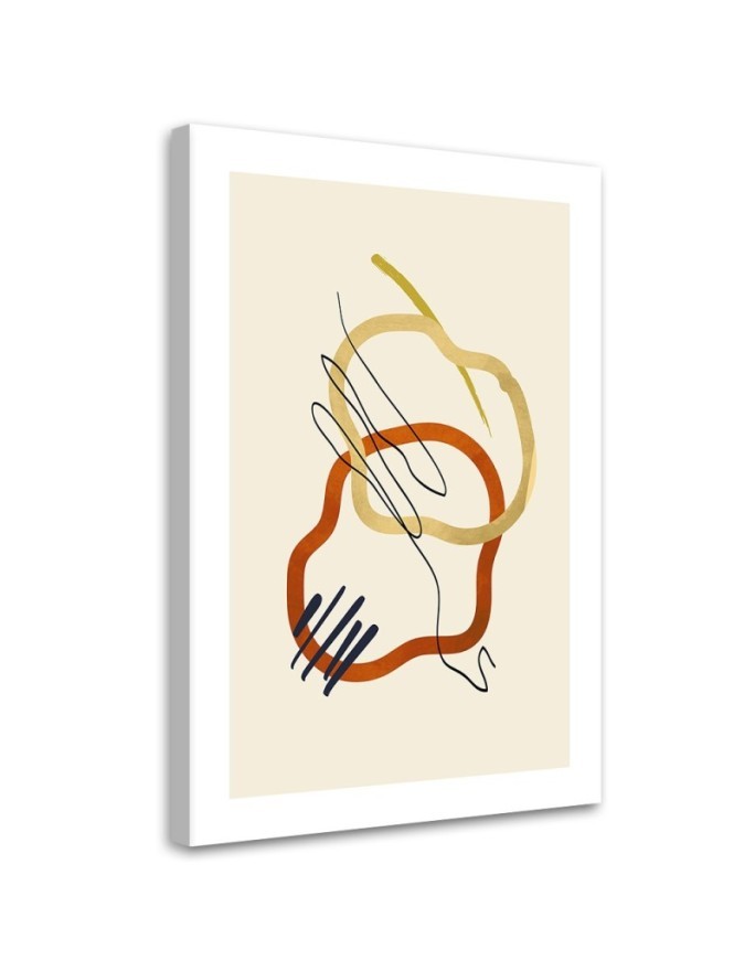 Leinwandbild - Formen und Linien im Boho-Stil | Feeby