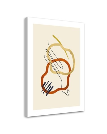 Leinwandbild - Formen und Linien im Boho-Stil | Feeby