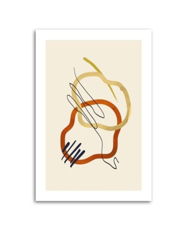 Leinwandbild - Formen und Linien im Boho-Stil | Feeby