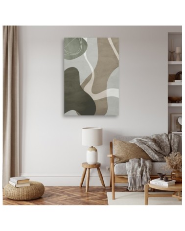 Bild auf Leinwand - Graue Boho-Formen | Feeby