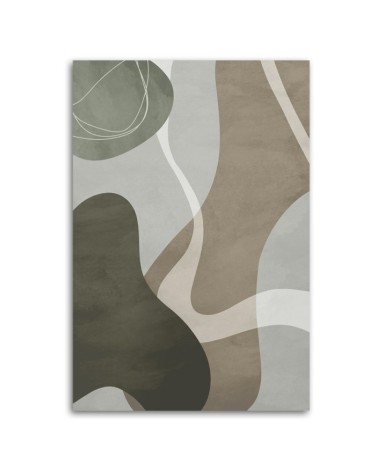 Bild auf Leinwand - Graue Boho-Formen | Feeby