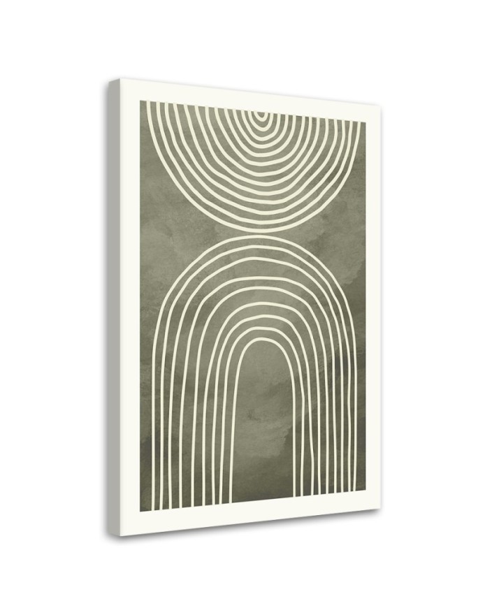 Bild auf Leinwand - Grüne Bögen | Feeby