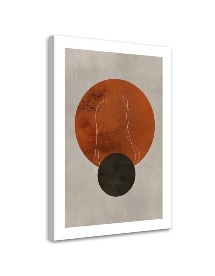 Leinwandbild modern - Kreise und Linien im Boho-Stil | Feeby