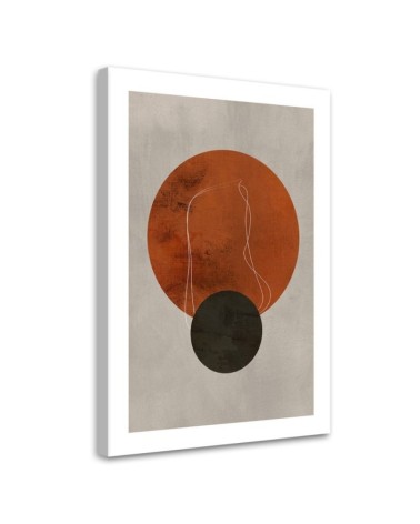 Leinwandbild modern - Kreise und Linien im Boho-Stil | Feeby